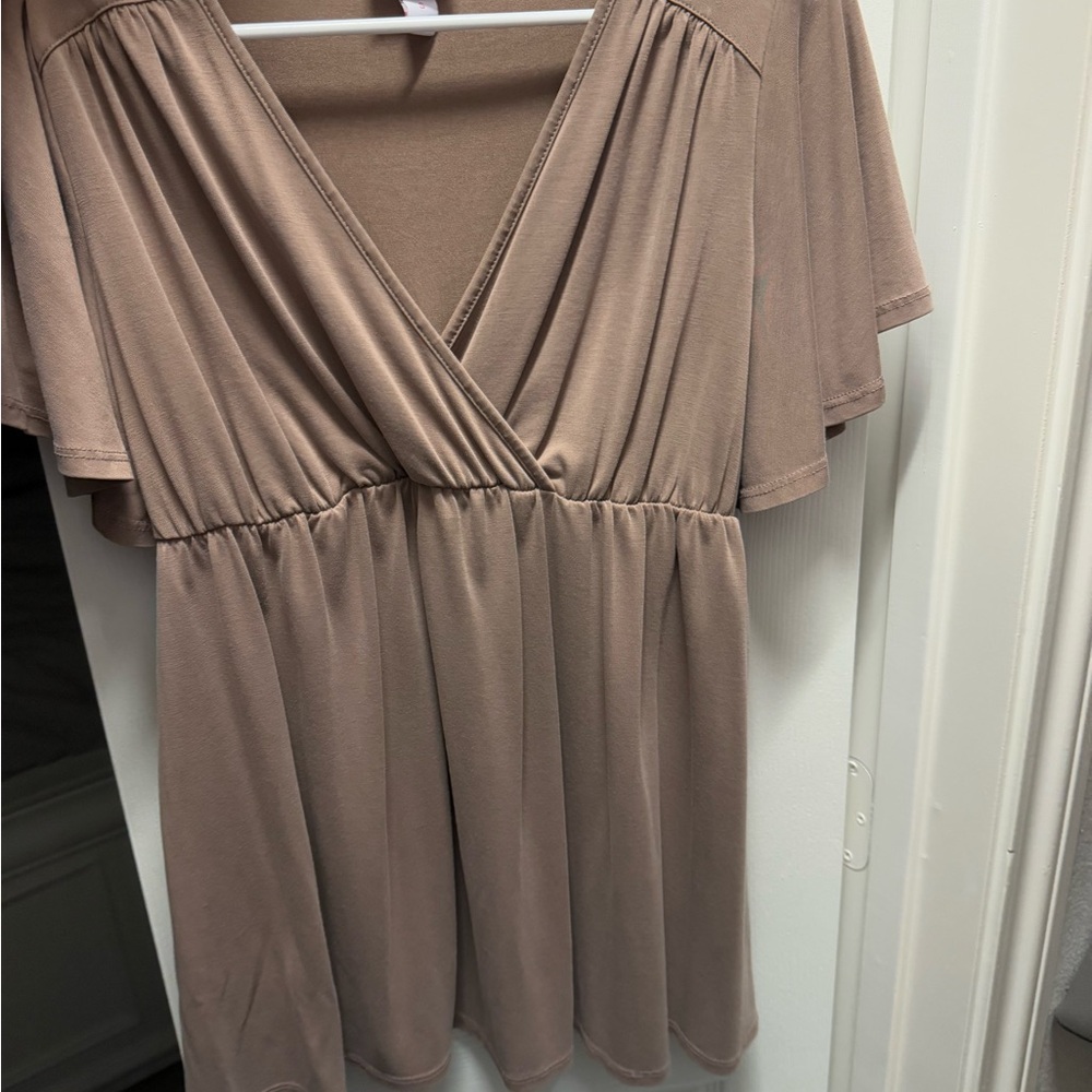 Elegant Tan Women's Top